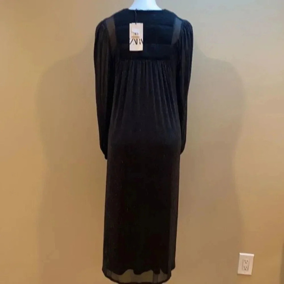 Zara dress with metallic thread-black - Picture 11 of 11